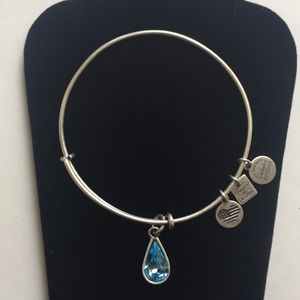 Alex and Ani Blue Water Drop Bracelet